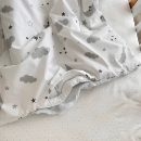 Paturica bebe Norisori din bumbac si tesatura minky cu pilota (2)